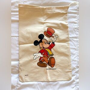 Vintage Mickey Mouse Walt Disney Productions Canvas Tote Bag - NWOT